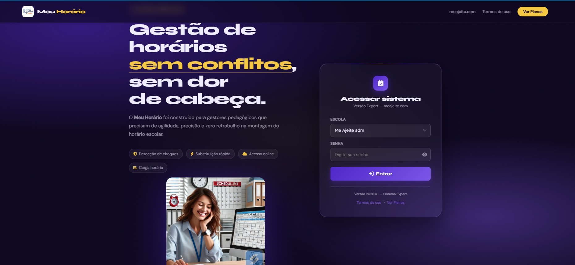 Professor Ronaldo cria sistema para auxiliar gestores  na montagem de Horário Escolar